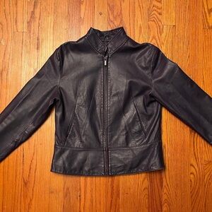 Purple Leather Jacket